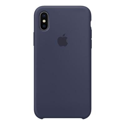 Apple Silikonskal Original för iPhone X/XS - Midnattsblå