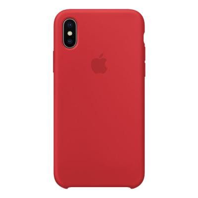 Apple Silikonskal Original för iPhone X/XS - Röd