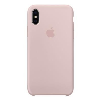 Apple Silikonskal Original för iPhone X/XS - Sandrosa