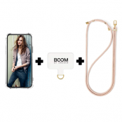 Boom iPhone X/XS Skal med Halsband - Rosa