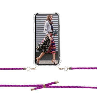 Boom iPhone X/XS skal med mobilhalsband- Rope BlackRed