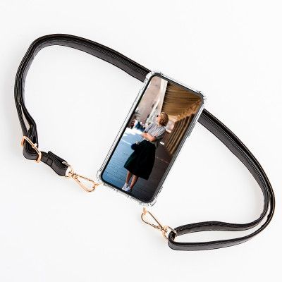 Boom iPhone X/XS skal med mobilhalsband- Strap Black