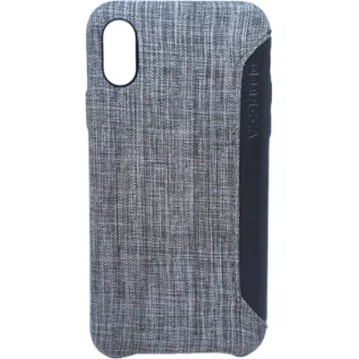 Brecca Fabric Card Cover (iPhone X/Xs) - Grå