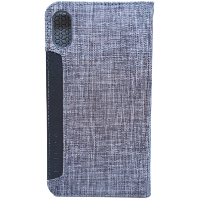 Brecca Fabric Folio Case Fits Iphone X - Dark Grey
