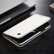 Caseme Oil Wax Plånboksfodral till Apple iPhone XS / X - Vit