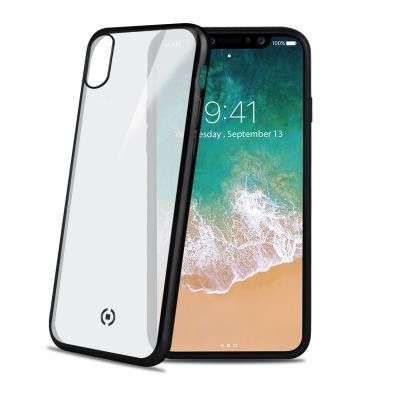 Celly Laser Matt Cover iPhone X - Svart