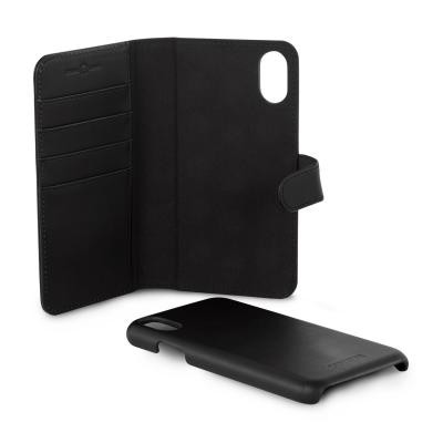 Champion Wallet Läder iPhone X - Svart