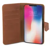 Champion Wallet Läder Slim iPhone X - Brun