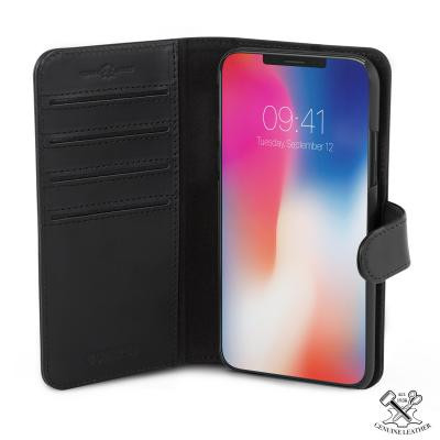 Champion Wallet Läder Slim iPhone X - Svart
