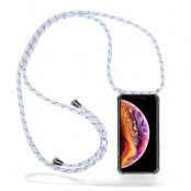CoveredGear Necklace Case iPhone X - White Stripes Cord
