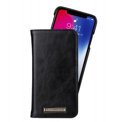 CoveredGear Signature Plånboksfodral till iPhone XS / X - Svart