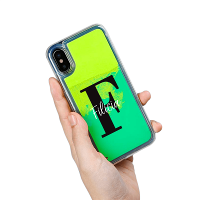 Designa Själv Neon Sand skal iPhone X - Grön