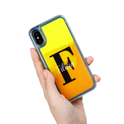 Designa Själv Neon Sand skal iPhone X - Orange