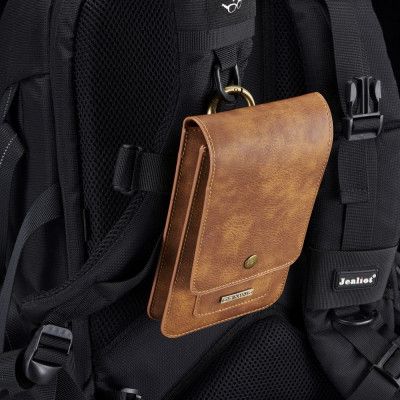 DG Ming Waist Wallet (iPhone X/Xs) - Mörkbrun