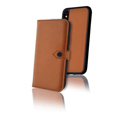 Ercko 2-1 Magnet Case + Wallet iPhone XS - Cognac
