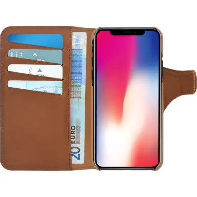 Ercko Fixed Wallet (iPhone X/Xs) - Brun