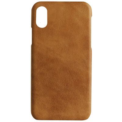 Essentials Copenhagen Leather Cover till iPhone XS / X - Brun