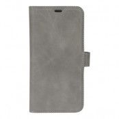 Essentials iPhone X/XS, Läder wallet avtagbar, grå