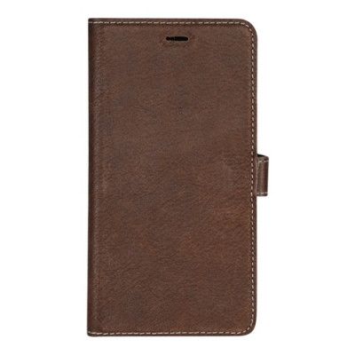 Essentials Läder wallet till iPhone XS / X - Brun