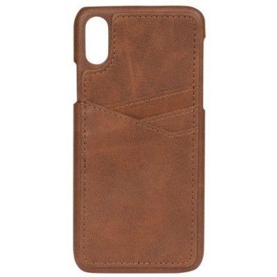 Essentials Triple Card Cover (iPhone X/Xs) - Brun