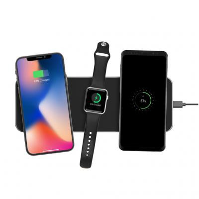 Exelium XPAD 3.1 - Multicharger 3 in 1 Trådlös laddning - Svart