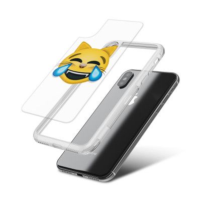 Fashion mobilskal till Apple iPhone X - Emoji Cat Tears of Joy