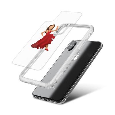 Fashion mobilskal till Apple iPhone X - Emoji Dancing Girl