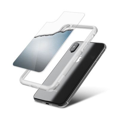 Fashion mobilskal till Apple iPhone X - Half aluminium