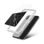 Fashion mobilskal till Apple iPhone X - Half marble black
