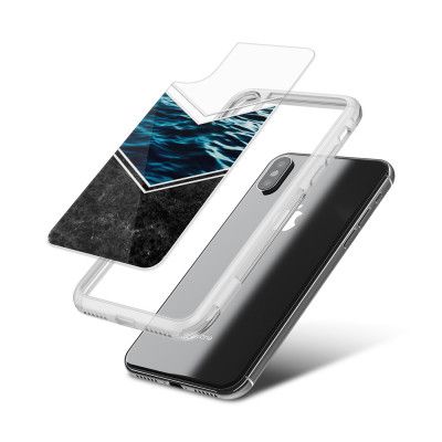 Fashion mobilskal till Apple iPhone X - Marble water