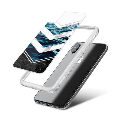 Fashion mobilskal till Apple iPhone X - Striped water