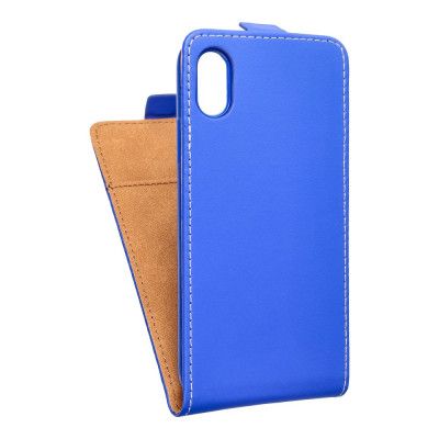 Flip fodral med kortfack till iPhone X Blå