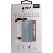 Gear Glass 3D Front&Back (iPhone 8 Plus) - Svart