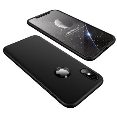 GKK 360 Protection Fram bak iPhone XS/X skal Svart