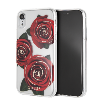GUESS Flower Desire skal till iPhone X - transparent