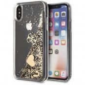 Guess Liquid Glitter Case - Hearts (iPhone X/Xs)