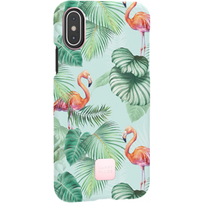 Happy Plugs Case Pink Flamingos (iPhone X/Xs)