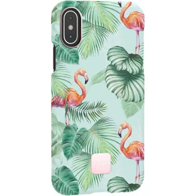 Happy Plugs Case Pink Flamingos (iPhone X/Xs)