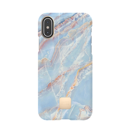 Happy Plugs Slim Case iPhone X/Xs - Blue Quartz