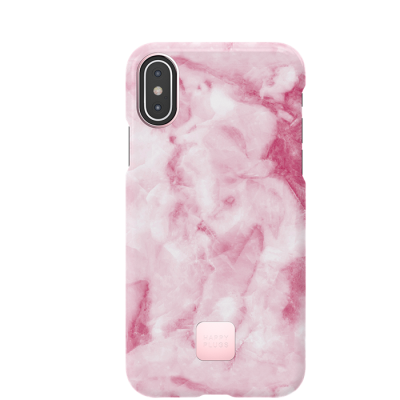 Happy Plugs Slim Case iPhone X/Xs - Pink Marble