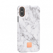 Happy Plugs Slim Case iPhone X/Xs - White Marble