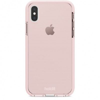 Holdit Seethru Skal iPhone X/XS - Blush Rosa