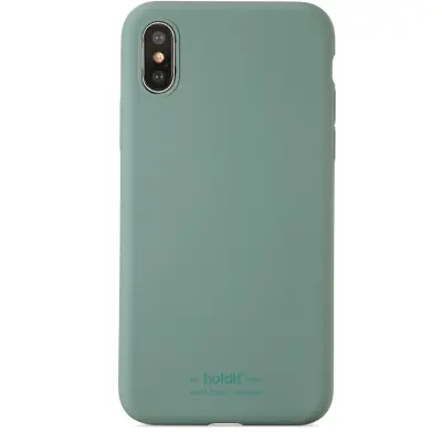 Holdit Silicone Skal iPhone X/xs - Moss Grön