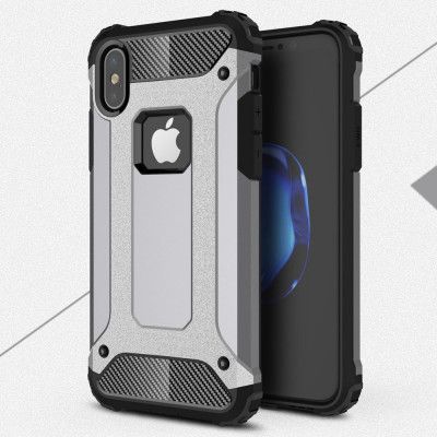 Hybrid Armor Mobilskal till Apple iPhone XS / X - Grå
