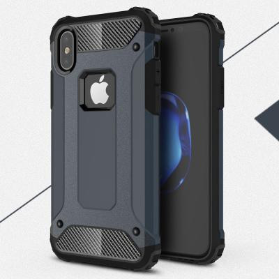 Hybrid Armor Mobilskal till Apple iPhone XS / X - MörkBlå