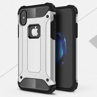 Hybrid Armor Mobilskal till iPhone XS / X - Silver