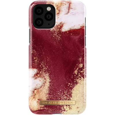 iDeal Fashion case iPhone X/Xs/11 Pro - Golden Burgundy Marble