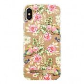 IDEAL FASHION CASE IPHONE X CHAMPAGNE BIRDS