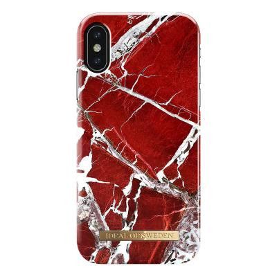 IDEAL FASHION CASE IPHONE X SCARLET RED MARBLE