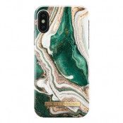iDeal of Sweden Fashion skal iPhone X/XS - Golden Jade Marble